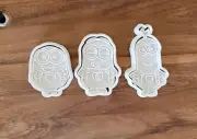 Minions Cookie Cutter & Embosser Stamps Set kids tv movie - BANANA