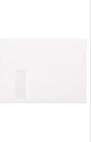 9 x 12 Booklet Window Envelopes in 28 lb. Bright White for Mailing a Business Letter, Catalog, Financial Document, Magazine, Pamphlet, 50 Pack (White)