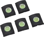 1 Axis Hot Shoe Level, Dustproof Silicone Rubber Hot Shoe Bubble Level 5PCS for Architectural Photography