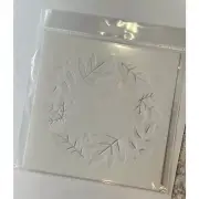 Simon Says Stamp Exclusive Leaves Wreath 2 Piece Stencil Set NIP