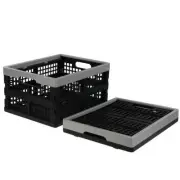 16-Liter Folding Crates Storage Collapsible Container Plastic Set of 1