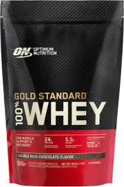 OPTIMUM NUTRITION Gold Standard 100% Whey Protein Powder, Double Rich Chocola...