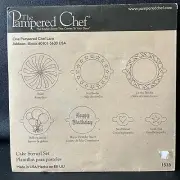NEW Pampered Chef Cake Stencil Set - 1535