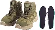 [Generic] Heated Boots - Foot Warmer Temperature Controlled Heating Shoes 4000mah Battery - Rechargeable Electric Shoes, Non-Slip Winter Snow Boot, Anti-Slip Snow Trail Shoes for Keep Feet Warm