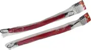 Lot of 2 Roadpro 1818B 18"x18" Red Mesh Warning Flag w/ Elastic Strap and J-Hook