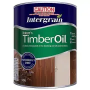 Intergrain NATURE'S TIMBER OIL Exterior Deck & Furniture Tung Oil MERBAU 1L/4L