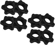 DECOMELODY Dumbbell Bar Nut Set 8pcs Barbell Clips for Nut Barbell Weight Clips Collars Dumbbell Screw Clamps Fitness Training Gear
