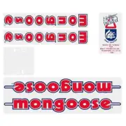 Mongoose - 1985-86 M1 Decal set - Blue or Chrome frame - Old school bmx