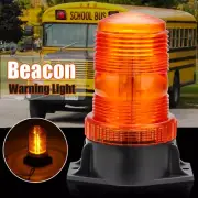 30 LED Rotation Beacon Strobe Light Flashing Amber Emergency Warning Lamp 12V