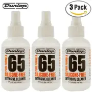 3-PACK Dunlop 6644 Pure Formula 65 Silicone-Free Intensive Cleaner 4 oz