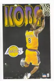 1998-STICKER-STARLINE-KOBE BRYANT-PEELABLE STICKER-5 1/2" BY 8"