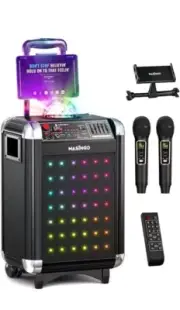 Portable Karaoke Machine Disco Ball Bluetooth Singing System Soprano x1 - NEW
