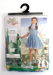 Wizard of Oz Girls Dorothy Childs Costume Size M (8-10) Pretend Dress-Up New