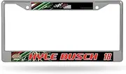 NASCAR Rico Industries Kyle Busch 12" x 6" Silver Chrome Frame 12" x 6" Chrome Frame - Car/Truck/SUV Automobile Accessory