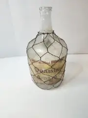 10" Jug With Chicken Wire Wrap