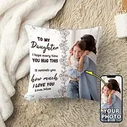 Custom Pillow Cover Add your Image Best Gifts Personalized Gift Photo Design Picture Fashion Casual Pillowcase Cushion Cover 1pc Custom Made To Loved Daughter