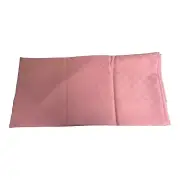 Vintage Ashley Taylor Fabric Pink Checkered Oblong Polyester Tablecloth 60 X 102