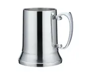 Double walled stainless steel beer milk mug with bar