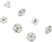 FELTECHELECTR 7pcs Mini Luminous Dice Creative Multi Sided Game Props for Parties Compact Lightweight Design for Fun Gameplay Anywhere Friends