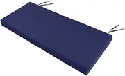 Fenteer Bench Cushion Seat Pad Loveseat Cushion Foam Furniture Seat for Lounger Lounge Sofa Porch Swing Garden Furniture Patio Chair, Dark Blue
