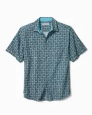 $118 Tommy Bahama Men's, Fine-Apple Camp Shirt, Graceful Sea, M