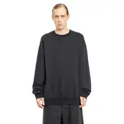[ANN DEMEULEMEESTER] Wannes ''Smokey Eyes'' High-Comfort Sweatshirt Black