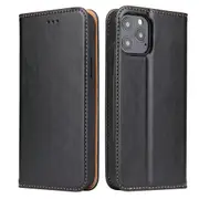 For iPhone 12 Pro Max Case Leather Flip Wallet Folio Cover with Stand Black