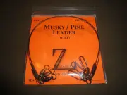 (10-Pack) MUSKY / PIKE STRANDED WIRE LEADERS (BEARING SWIVEL) MUSKIE LEADER LURE