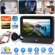 4.3inch Intercom Monitor Smart WIFI Video Peephole Doorbell PIR Camera Tuya APP