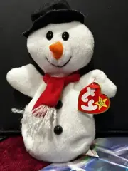 TY Beanie Baby - SNOWBALL the Snowman (4th Gen hang tag) (7.5 inch) - MWMTs