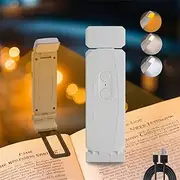 Reading Light for Books in Bed Portable Clip-on LED USB Reable Lamp Eye-ion in 3 Colors & 5 Brightness and Adjustable Angle Perfect for Book Lover