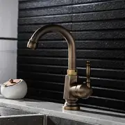 Antique bronze finish Brass Basin kitchen Faucet Hot And Cold Water 360 Rotation Single Handle Mixer Tap DOODII DODI-D180