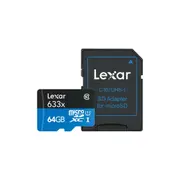 Lexar 64GB Micro SD Card SDXC UHS-I High Performance 633x 95MB/s U3 4K Mobile Phone TF Memory Card