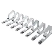 Tablecloth Fixed Clip Tablecloth Holders 8 Pieces Picnic Silver Stainless Steel