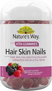 Nature's Way Adult Vita Gummies Hair Skin Nail 60 Gummies