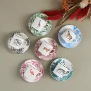 Jungle Coffee Cup Set for 6 - 12 Pc Multicolor Espresso and Turkish Coffee Cups