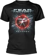 [Fear Factory] Unisex Adult Recoded T-Shirt, Black, S