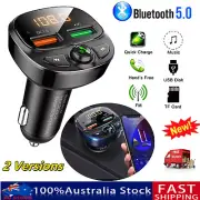 CAR PHONE CHARGER BLUETOOTH TRANSMITTER FM RADIO IPHONE ANDROID WIRELESS ADAPTER