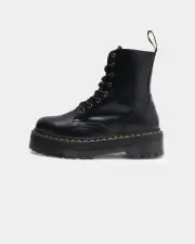 [DR. MARTENS] Dr. Martens Jadon 8 Eye Polish Smooth Black - Size 13 13 Black