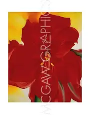 Red Amaryllis 1937, Georgia O'Keeffe, Wall Art Print Poster 14" x 11" 385