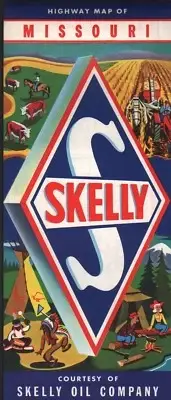 1961 Skelly Road Map: Missouri NOS