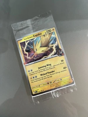 Team Rocket’s: Zapdos EB Games Stamped Promo Card AU Exclusive -Sealed x 5