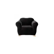SureFit Pearson One Seater Couch Cover Ebony