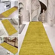 Modern Yellow Hallway Runner Rug Non Slip Washable Corridor，Narrow Kitchen Entryway Runner Carpet，80X200cm Doormat 60x200cm 70x450cm(3.3ft×4.9ft/100×150cm)