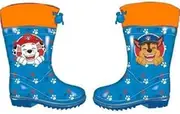 [eplusm] Paw Patrol Wellington Boots Boys from 3 to 6 Years, Unlined Rain Boots with Chase Marshall Motif, Waterproof Rain Shoes, Children's Shoes