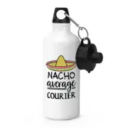 Nacho Average Courier Sports Water Bottle Best Favourite Delivery Funny Awesome