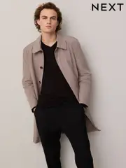 Stone Lightweight Shower Resistant Trench Coat (AG5710) | $126