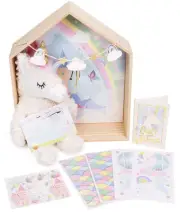 Unicorn Dream Dollhouse by Horizon Group USA,Plush Unicorn Doll,Pretend Play ...