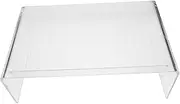 Acrylic Monitor Stand for Home Office Clear Computer Riser with Sturdy Design Height for Eye Comfort for Desk Organization and Study Spaces