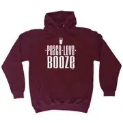 Peace Love Booze - Funny Novelty Hoodies Hoodie